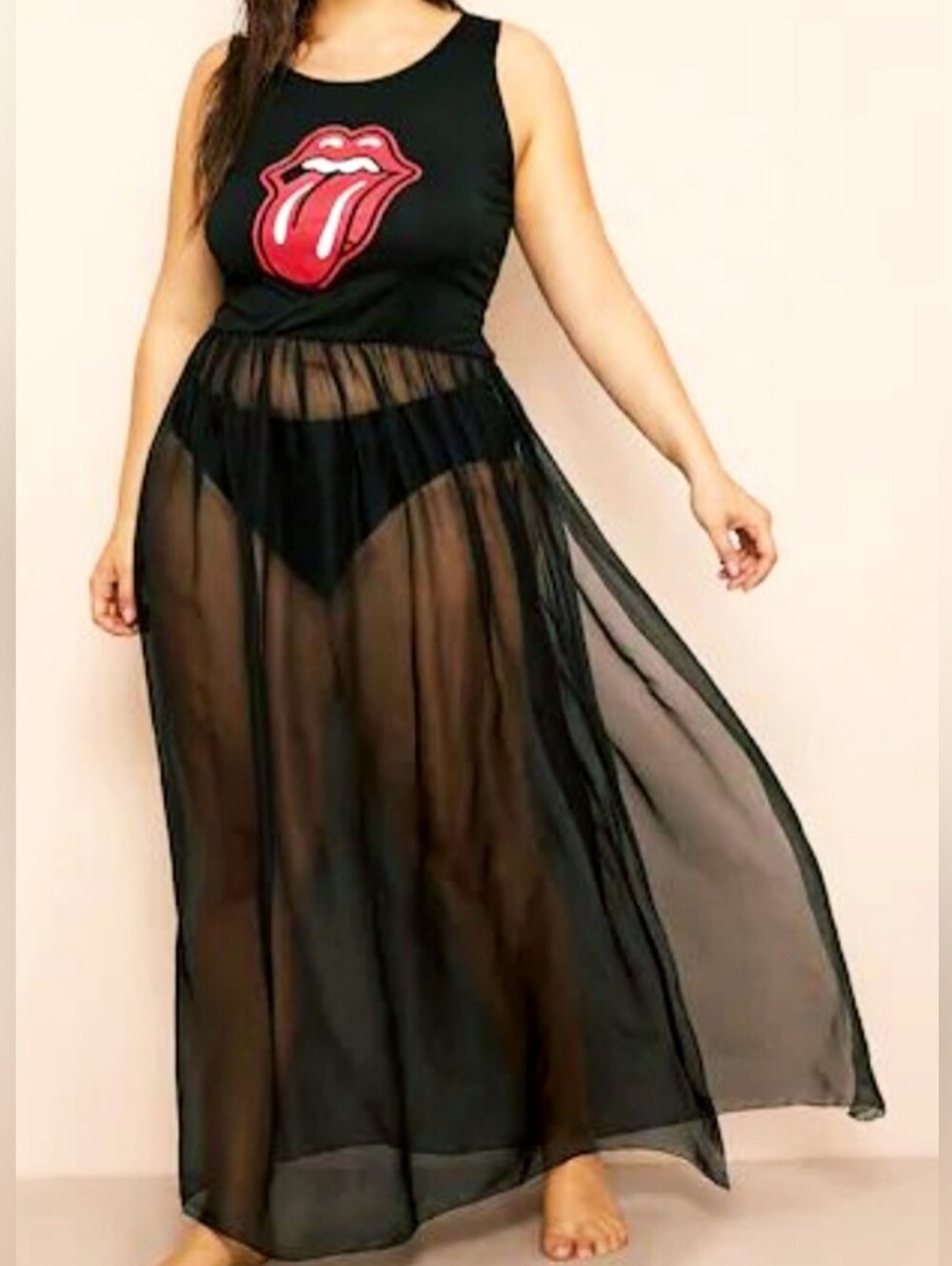 Rolling Stones Maxi Dress/Cover-up Sz. 3X